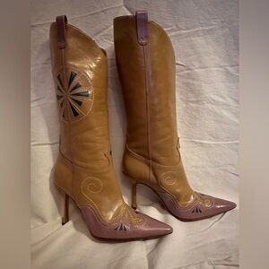 Vintage Jimmy Choo Western Boots with Elegant Design